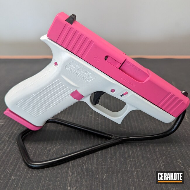 Glock 43x Done In Stormtrooper White And Prison Pink 