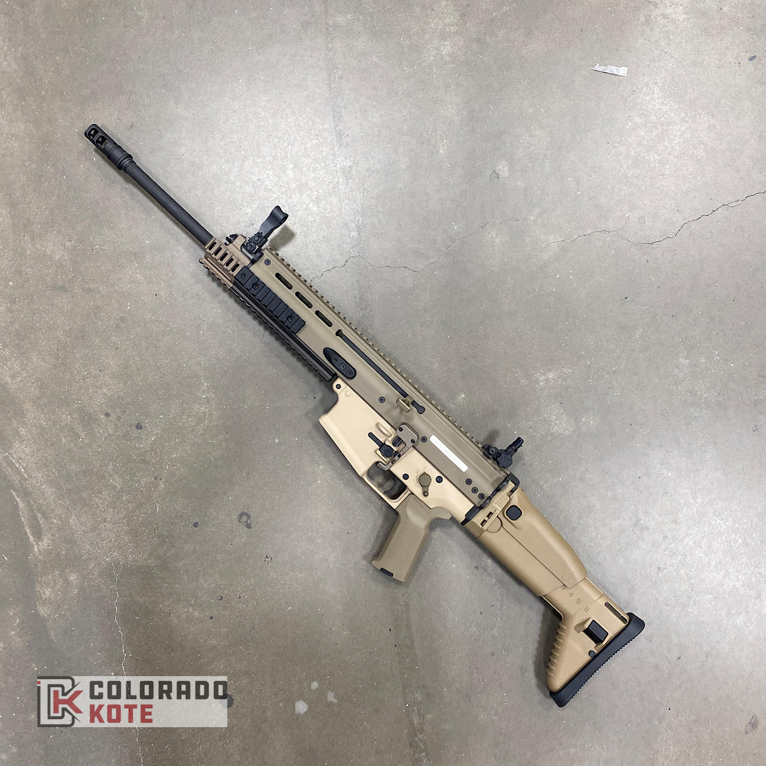 Tactical Rifle coated with a Benelli® Sand and Magpul® Flat Dark Earth ...
