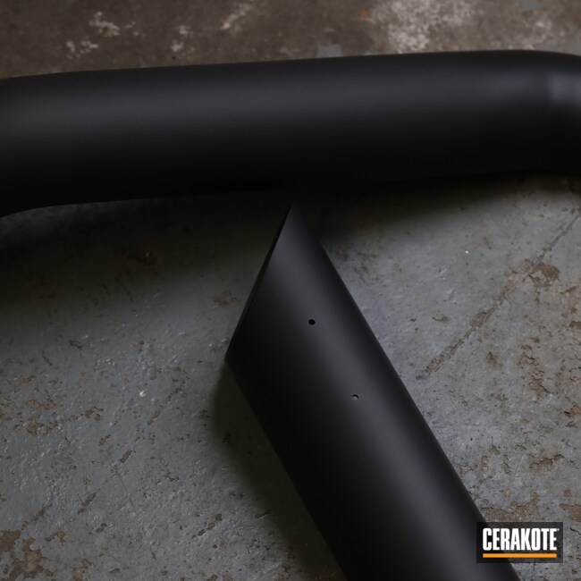Cerakoted: JET BLACK C-138,Motorcycles,Motorcycle Parts,Motorcycle Exhaust,Automotive,Motorcycle