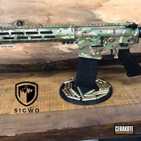 Powder Coating: Chocolate Brown H-258,S.H.O.T,MULTICAM® BRIGHT GREEN H-343,AR Pistol,AR-15,FS SABRE SAND   H-33446,Coyote Tan H-235