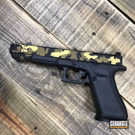 Powder Coating: 9mm,S.H.O.T,Gold H-122,Armor Black H-190,Glock 34,Burnt Bronze H-148
