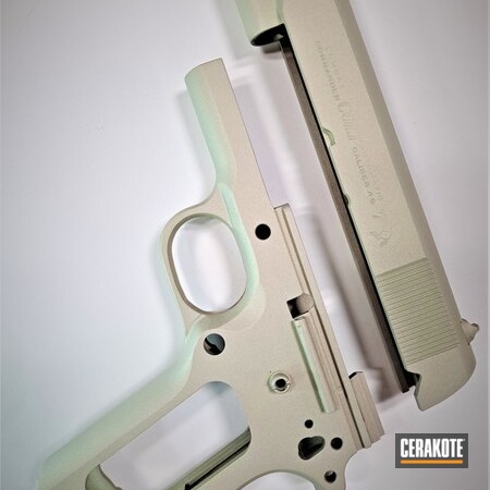 Powder Coating: Slide,Satin Aluminum H-151,Receiver,1911,S.H.O.T,Pistol,Colt 1911