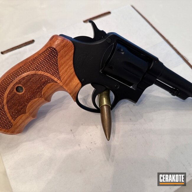 Cerakoted Midnight Blue Smith & Wesson Revolver