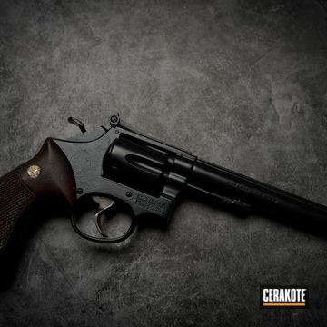 Cerakoted Blackout Smith & Wesson Revolver