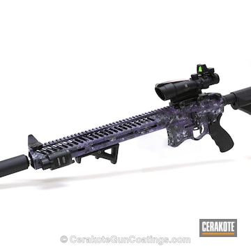 Cerakoted H-217 Bright Purple With H-190 Armor Black And H-237 Tungsten