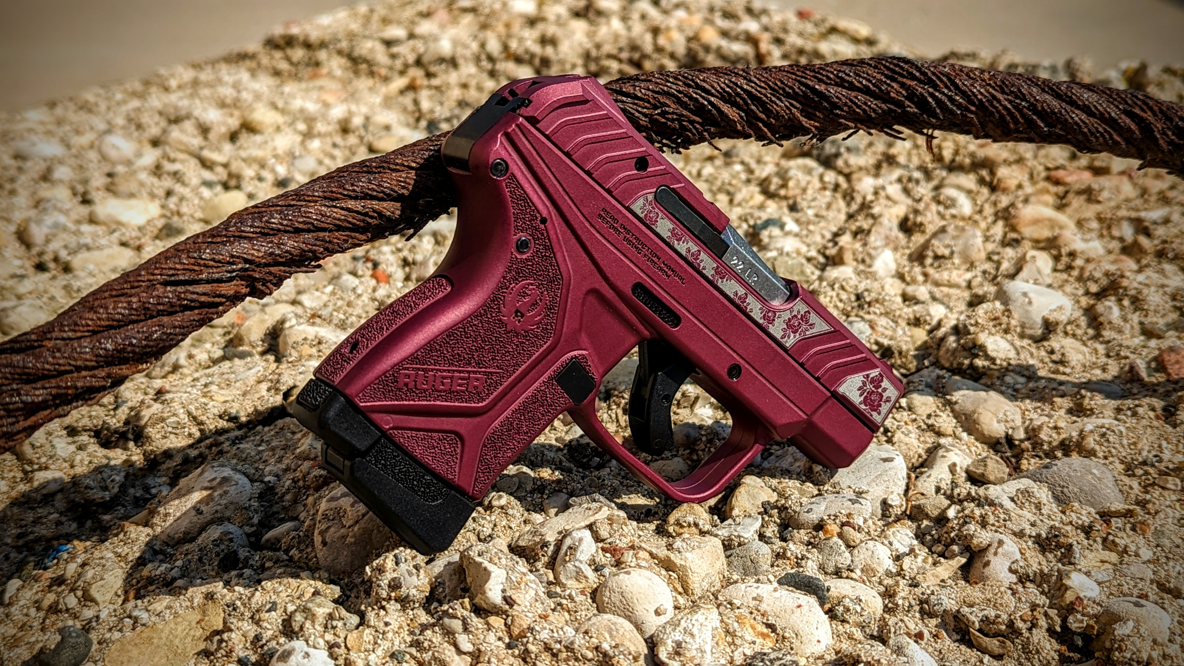 Cherry 2000 Ruger Floral Black Cherry Ruger LCP II Lite | Cerakote