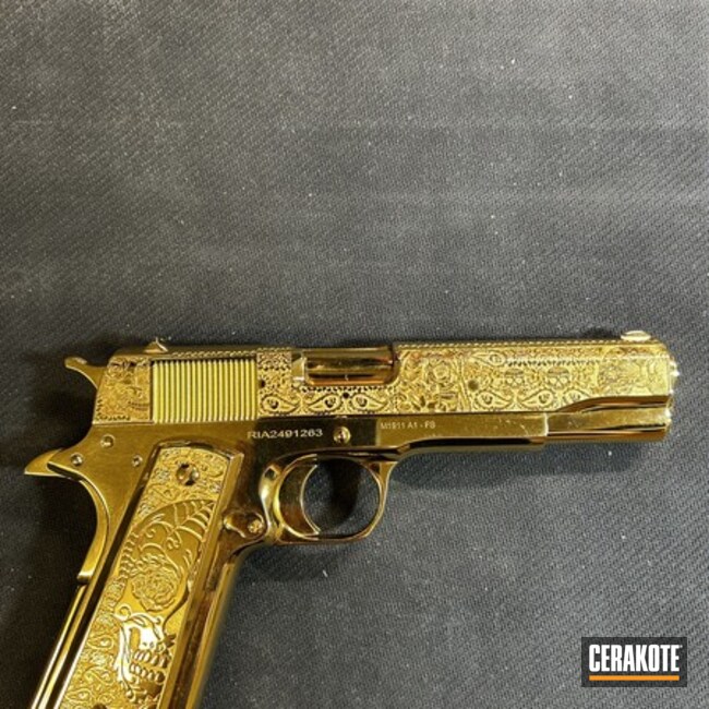 Engraved, 24k Gold Plated 1911