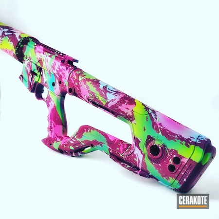 Powder Coating: Crazy Camo,Can Cannon,Splatter,Riptile Camo,SIG™ PINK H-224,BLACK CHERRY H-319,Rooftop Arms,PARAKEET GREEN H-331,AZTEC TEAL H-349,Grit City Cerakote