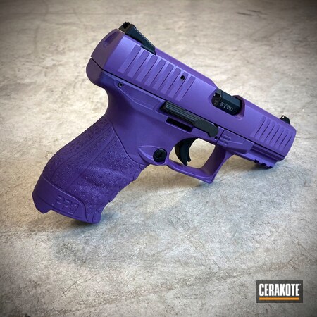 Powder Coating: Purple,S.H.O.T,Handguns,Pistol,Walther,Bright Purple H-217,Walther PPQ,Walther P22