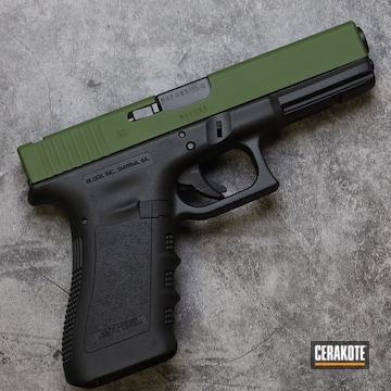 Cerakoted Multicam® Bright Green And Graphite Black Glock 22