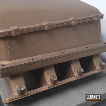 Powder Coating: Intake Manifold,Manifold,Automotive,Burnt Bronze H-148