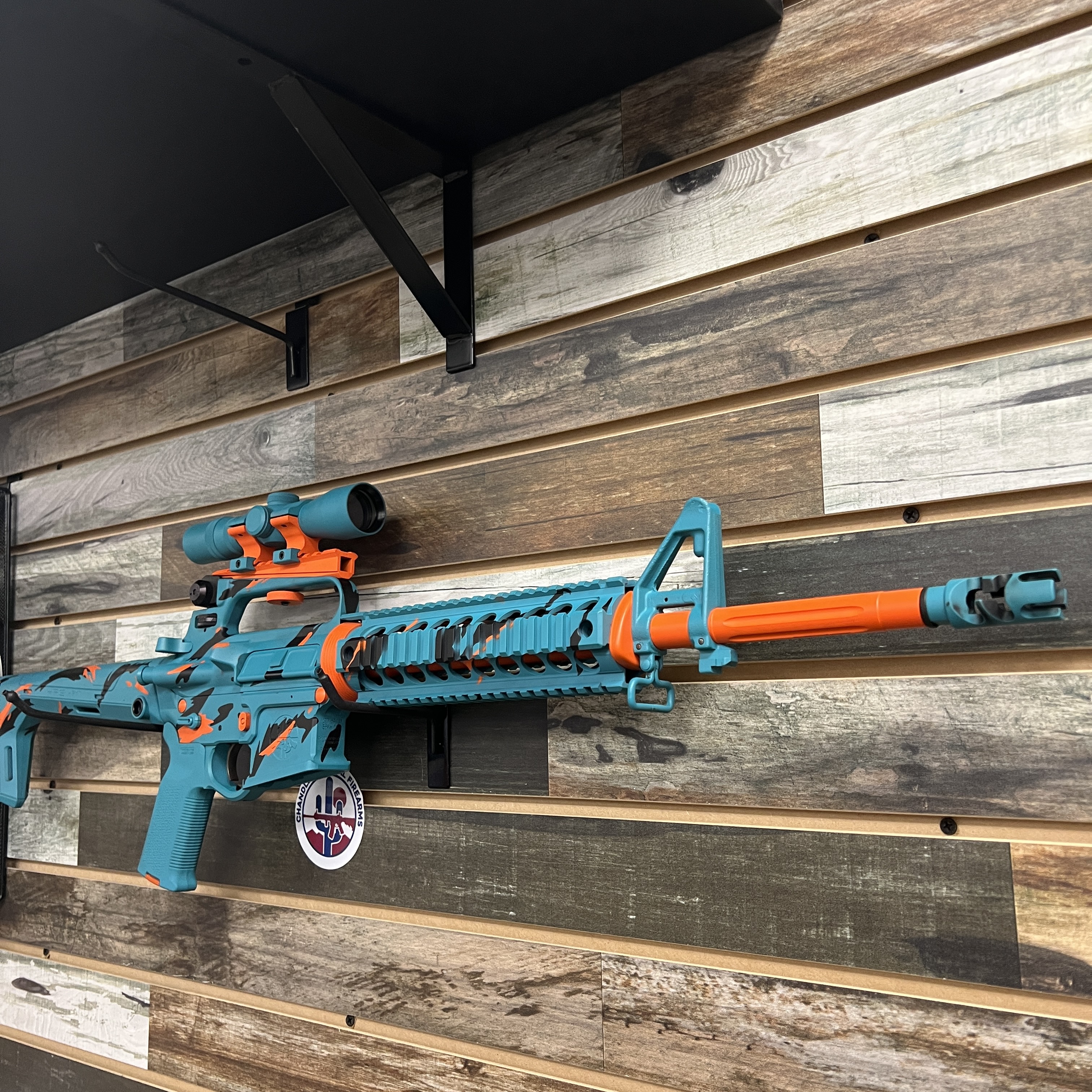 Custom Raging Hunter Cerekote Cerakote Miami Vice Theme Ar | Cerakote