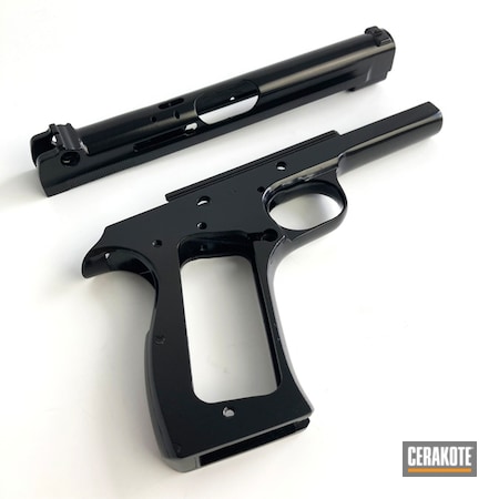 Powder Coating: Gloss Black H-109,S.H.O.T,Handguns,Pistol Frame,Restoration,Restored