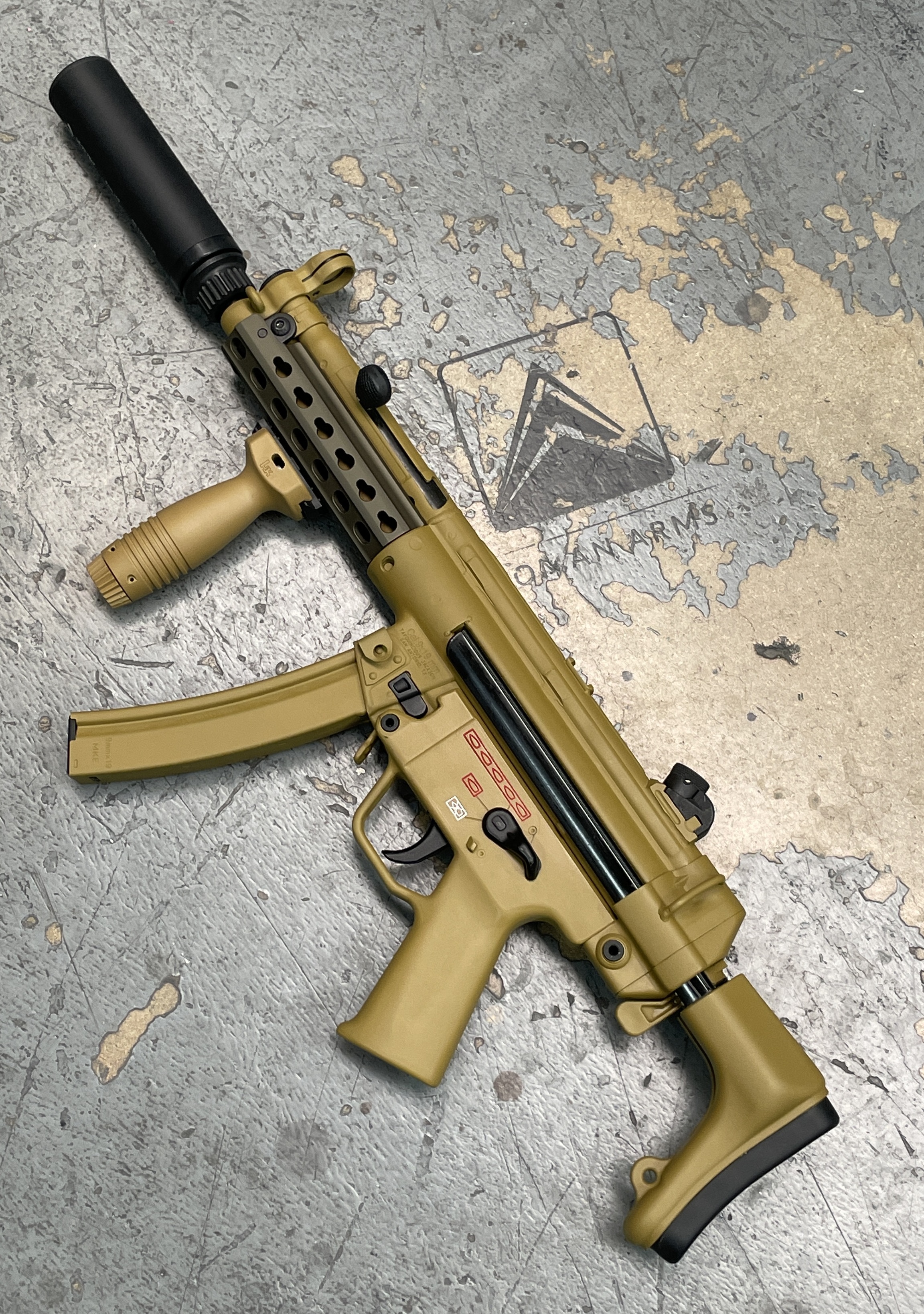 Heckler & Koch coated with RAL 8000 | Cerakote