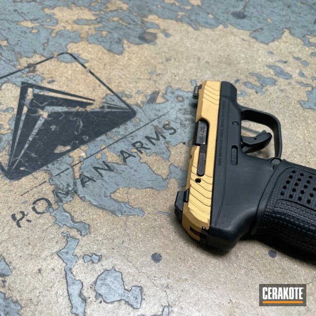 Cerakoted Gold Custom Pistol