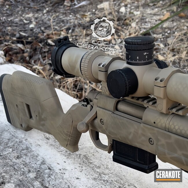 Cerakoted: S.H.O.T,Rifle,Bolt Action Rifle,Bolt Gun,MAGPUL® FLAT DARK EARTH H-267,Bolt Action,Custom Bolt Gun,Custom Bolt Action Rifle,Custom Bolt Action,Tactical Rifle,Rattle Can Spray,MAGPUL® O.D. GREEN H-232,Precision Rifle,Scope,Rattle-camo,Hunting Rifle,Bolt,Optic,Patriot Brown H-226,BENELLI® SAND H-143,rattle can,Full Cerkote Job,Optics