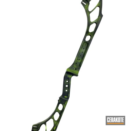 Powder Coating: Graphite Black H-146,Distressed,Zombie Green H-168,S.H.O.T,Bow Riser,Compound Bow,Bow