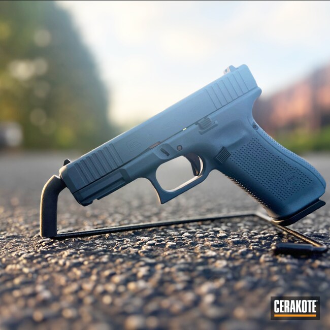 Cerakoted: Pistol,Glock,Blue Titanium H-185