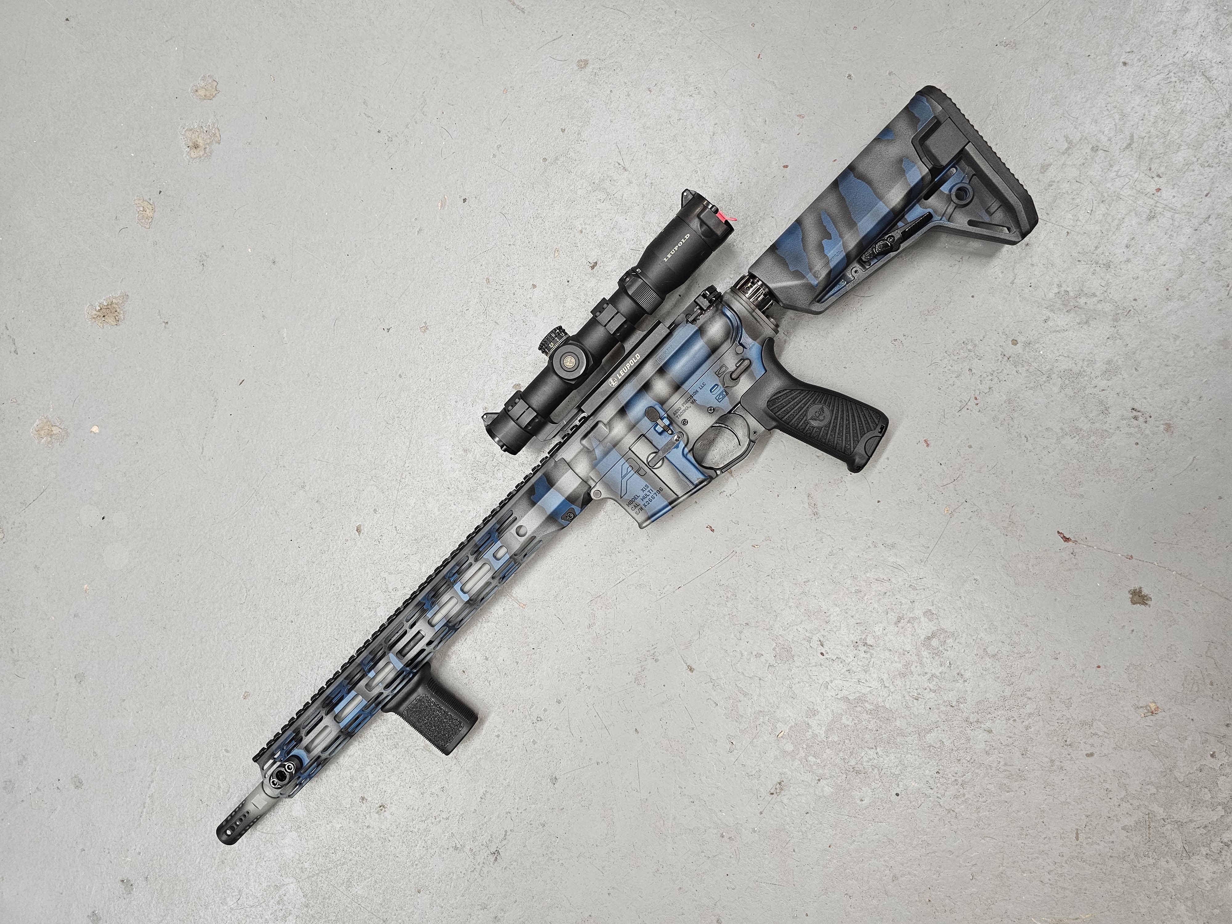 Vertical Ripped Pattern .450 Bushmaster | Cerakote