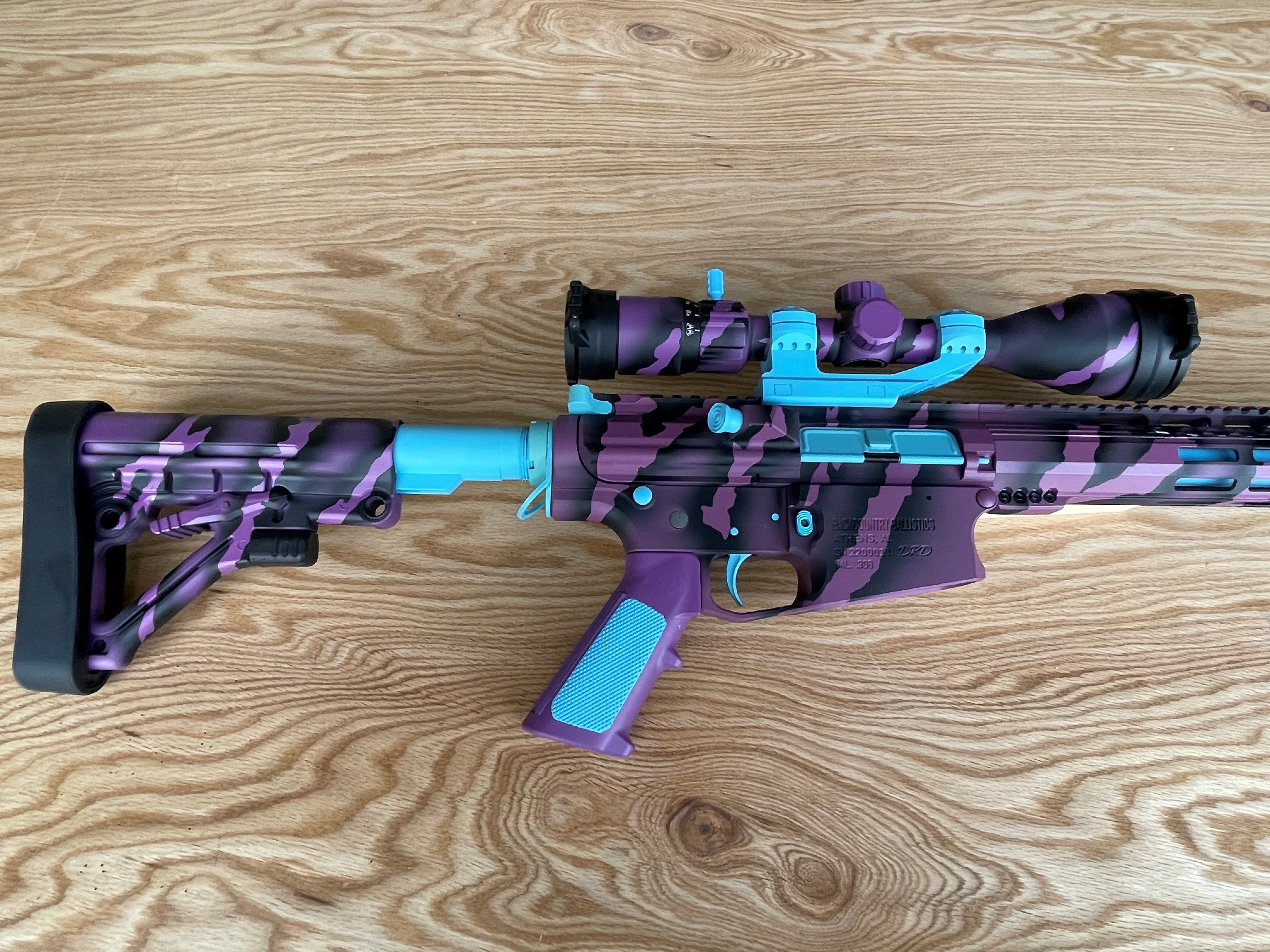 Blue Raspberry Cerakote Cerakote Custom Vietnam Tiger Stripe Ar | Cerakote