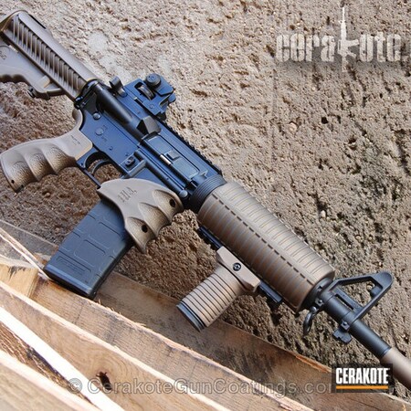 Powder Coating: DPMS Panther Arms,Tactical Rifle,Project,Burnt Bronze H-148