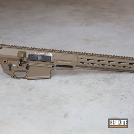 Powder Coating: Laser Engrave,Bright White H-140,S.H.O.T,LMT,Color Fill,Tactical Rifle,Lewis Machine & Tool Company,FIREHOUSE RED H-216,AR-15,MAGPUL® FLAT DARK EARTH H-267