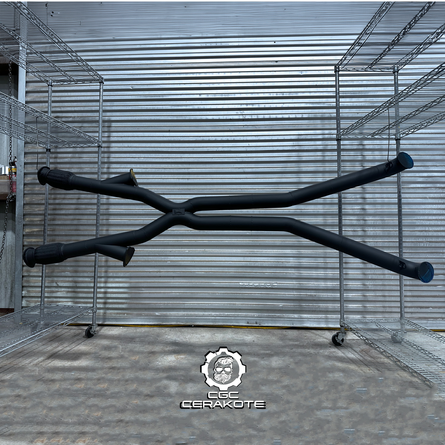 Graphite Apllicator Muscle Rod Shop-Exhaust-Graphite Black | Cerakote