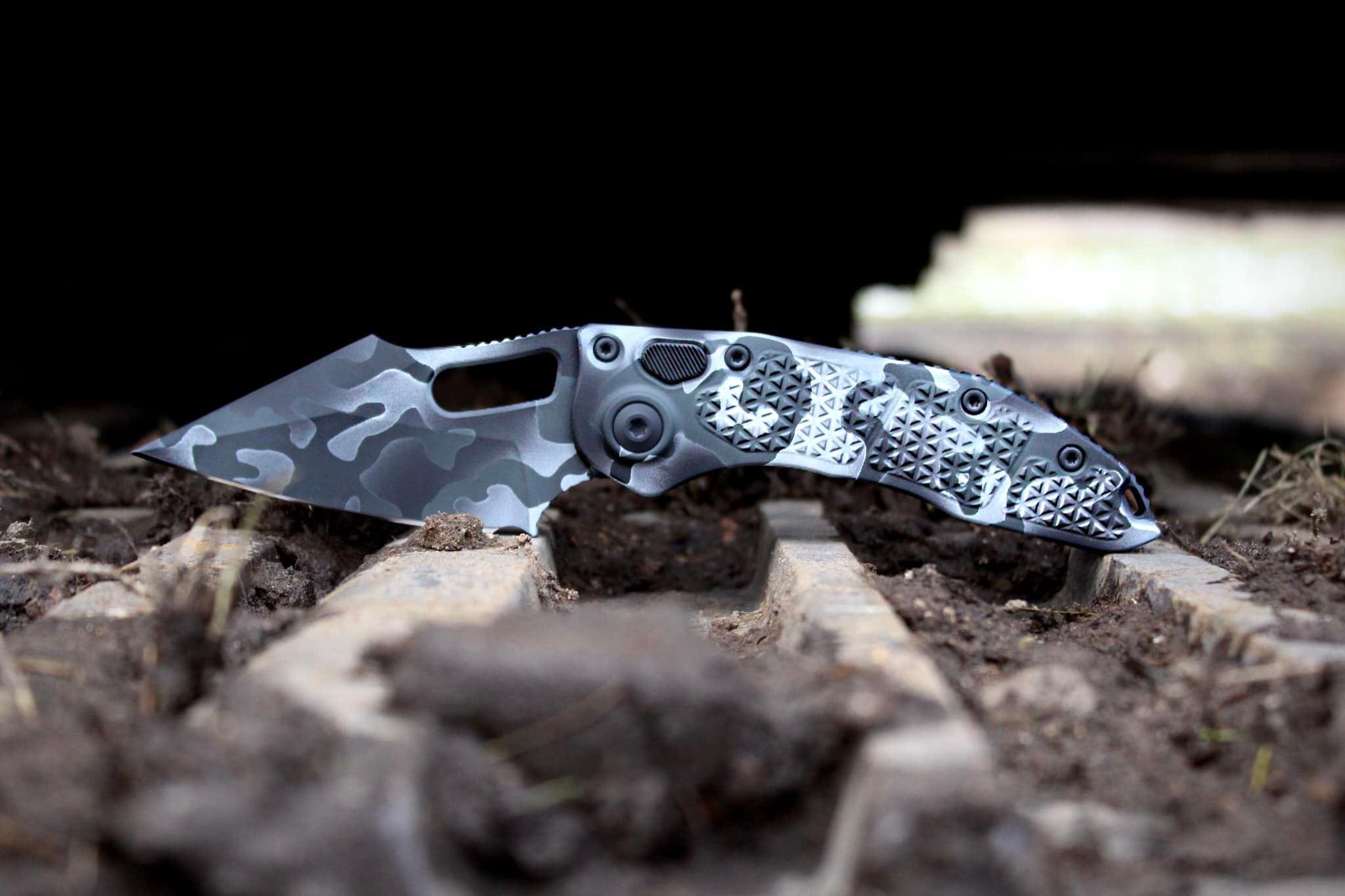 Microtech stitch in urban camo | Cerakote