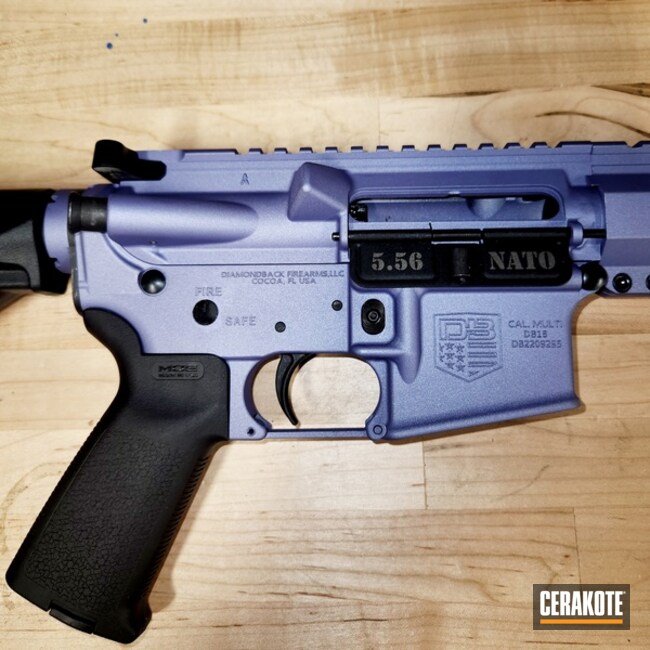 Cerakoted Crushed Orchid Ar Rifle