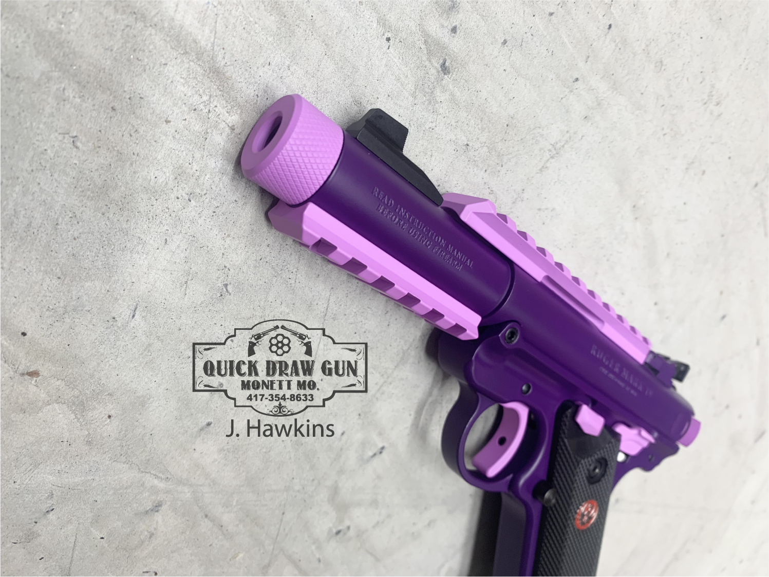 Ruger Mark IV coated with H-332 and C-163 | Cerakote