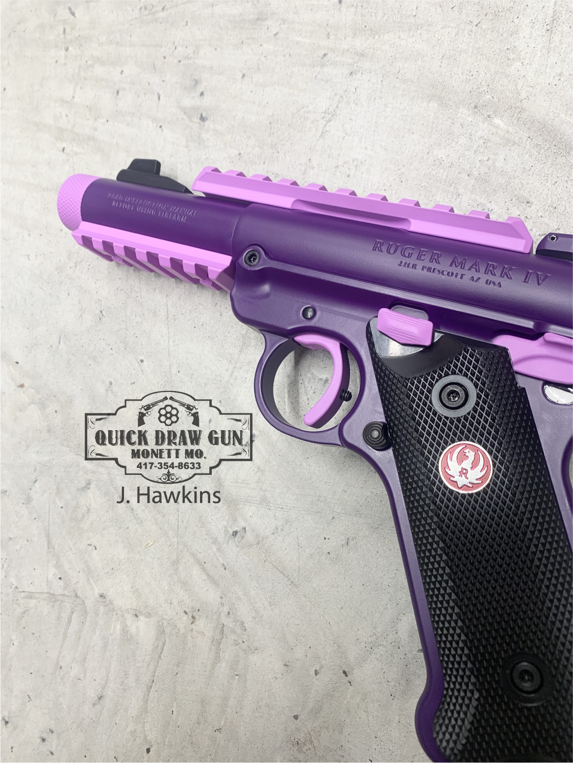 Ruger Mark IV coated with H-332 and C-163 | Cerakote