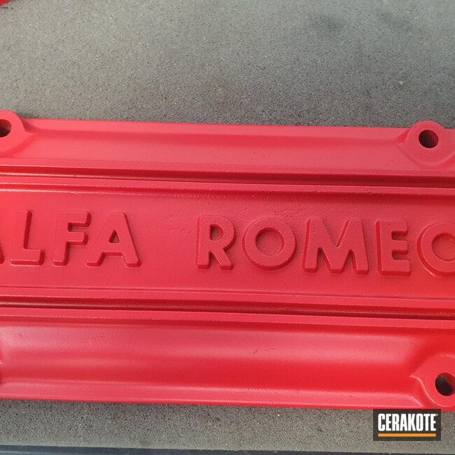 Cerakoted: Alfa Romeo,USMC Red H-167,MATTE ARMOR CLEAR H-301