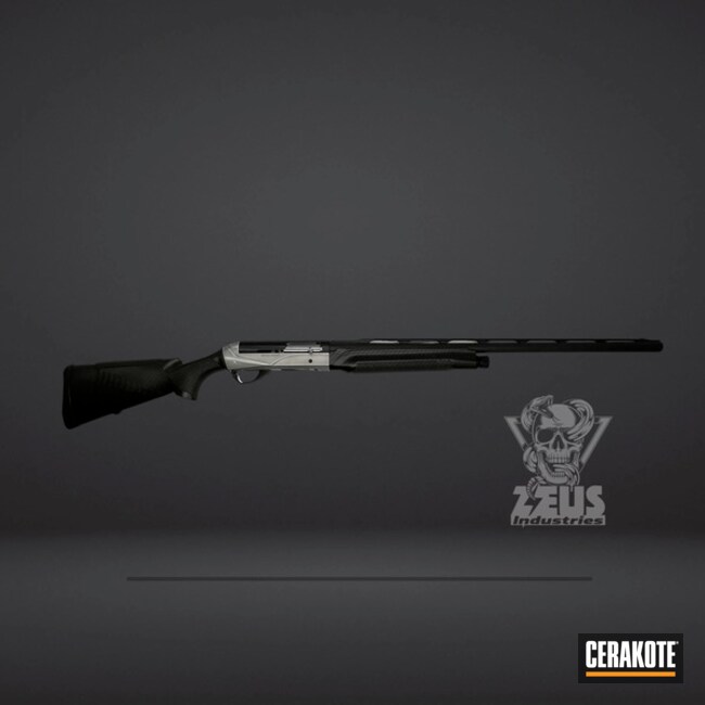 Cerakoted Matte Armor Clear And Blackout Benelli Shotgun