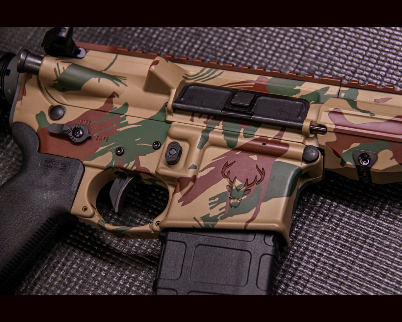 Arid Rhodesian Brushstroke Rhodesian Brushstroke AR-15 | Cerakote