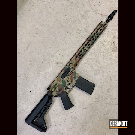 Powder Coating: S.H.O.T,Highland Green H-200,Stag 15,Stag Arms,Stag,Rhodesian Brushstroke,MULTICAM® DARK BROWN H-342,Stag AR,AR-15,Rhodesian,Rhodesian Camo,Rhodesian Multicam