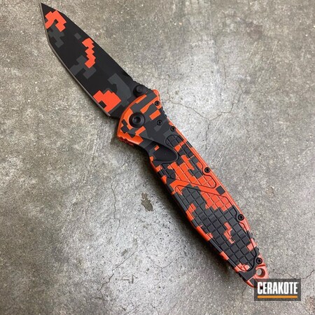 Powder Coating: Hunter Orange H-128,Graphite Black H-146,S.H.O.T,Microtech,Knife,SIG™ DARK GREY H-210
