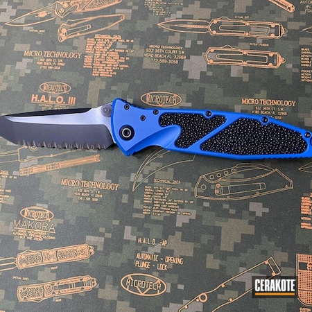 Powder Coating: NRA Blue H-171,Microtech,Knife