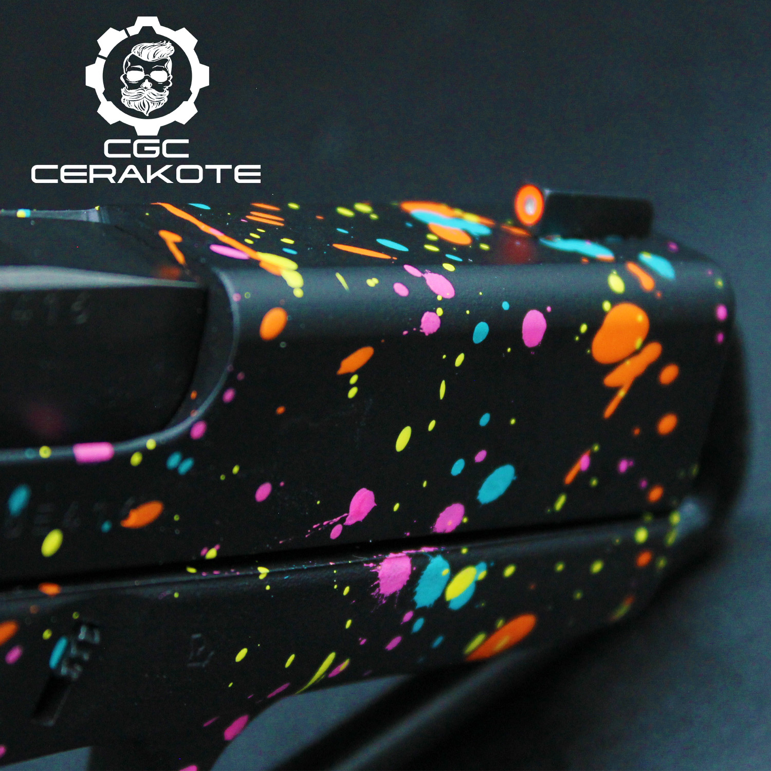 Custom Splatter Designs Custom Paint Splatter - Glock 43 | Cerakote