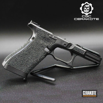 High Gloss Finish On This Glock Frame With Custom Hand Stippling 