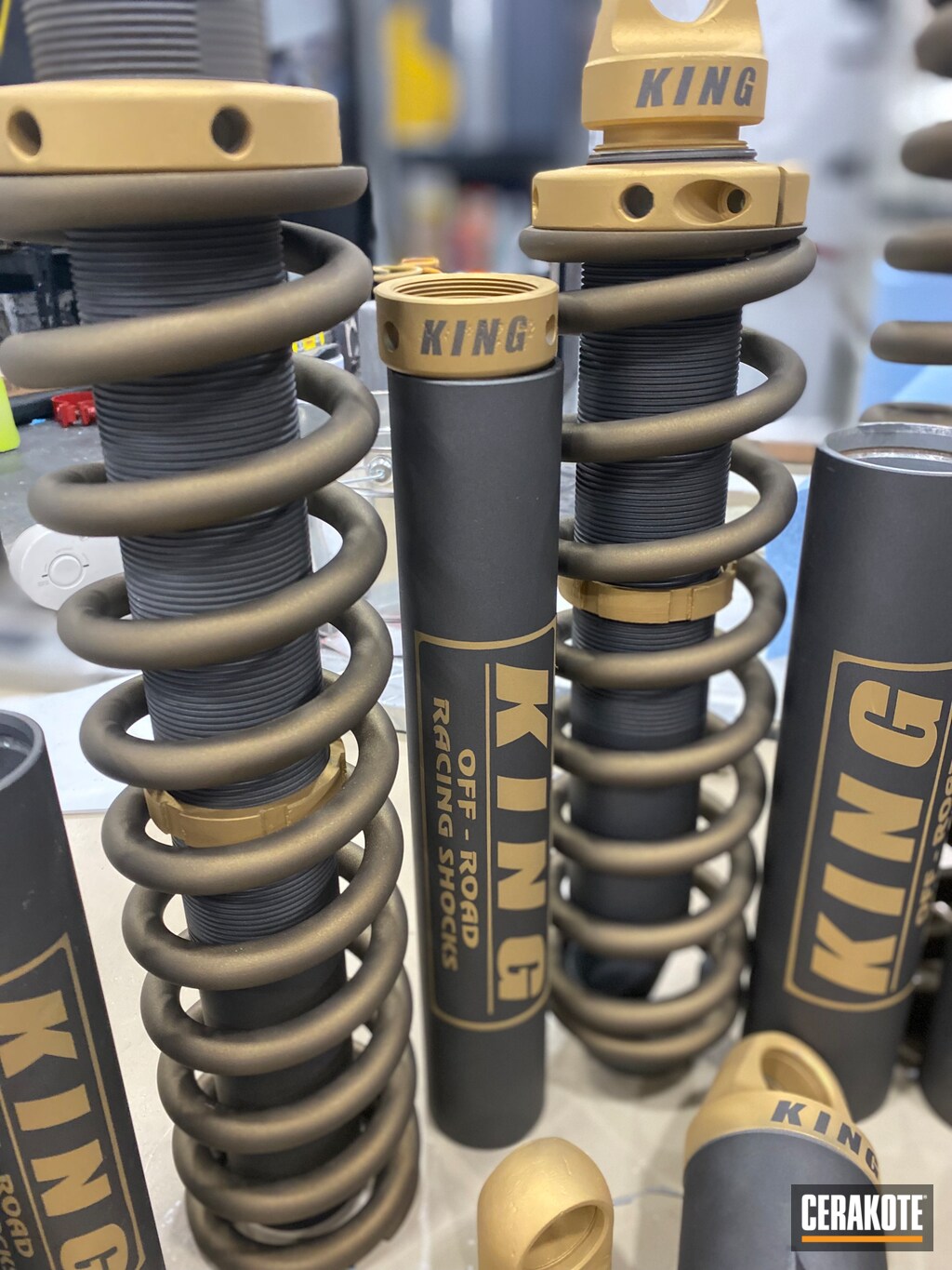 King Suspension restored for Jeep Cerakote