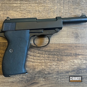 Cerakoted Graphite Black And Blackout Walther P38