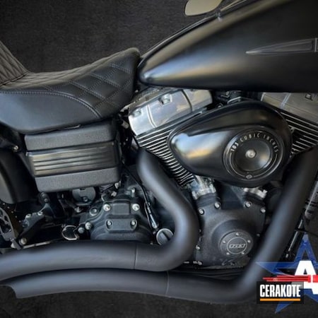 Powder Coating: Armor Black C-192,Harley Davidson Parts,Automotive,Harley Davidson Exhaust,Harley Davidson,Exhaust