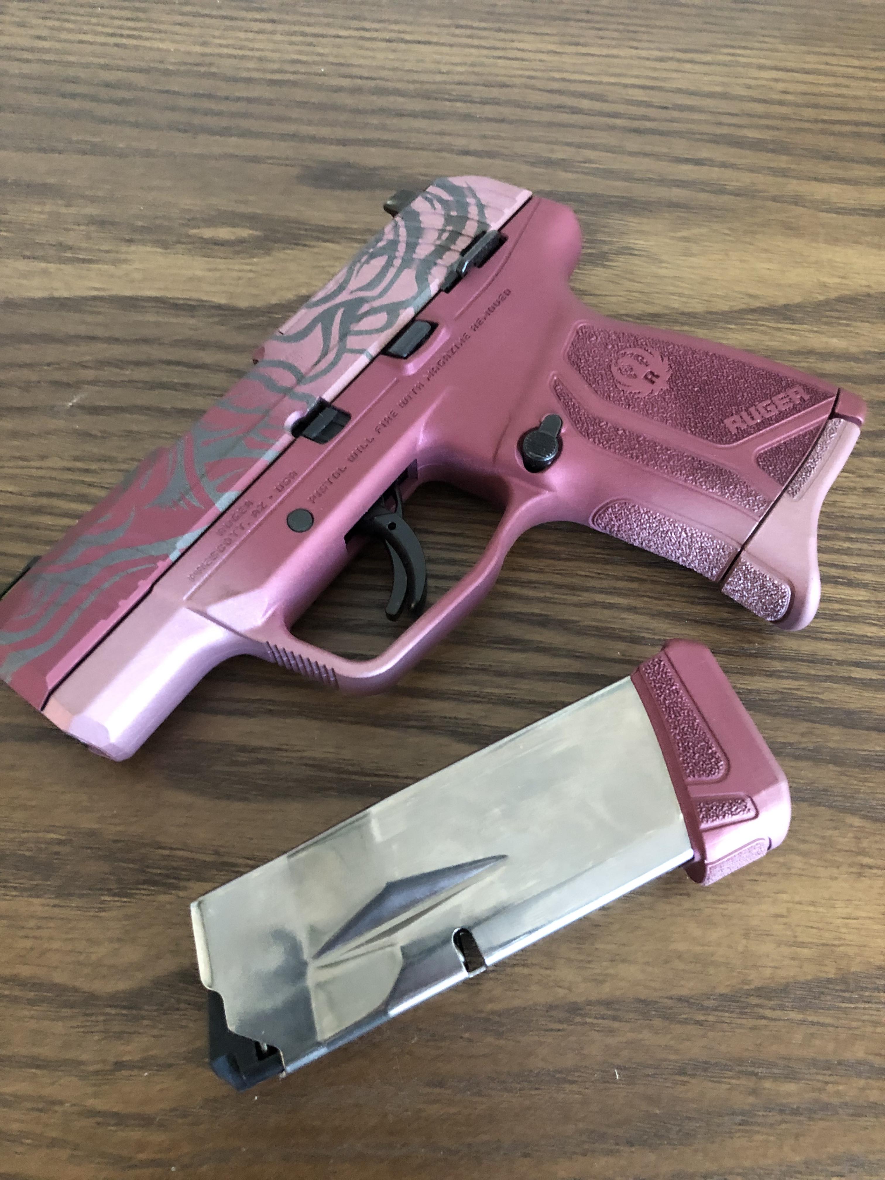 Ruger With Roses coated with a Cranberry Frost, Blush and Tungsten ...
