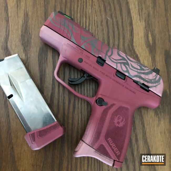 Cerakoted: S.H.O.T,CRANBERRY FROST H-320,Ruger,Blush H-321,Tungsten H-237