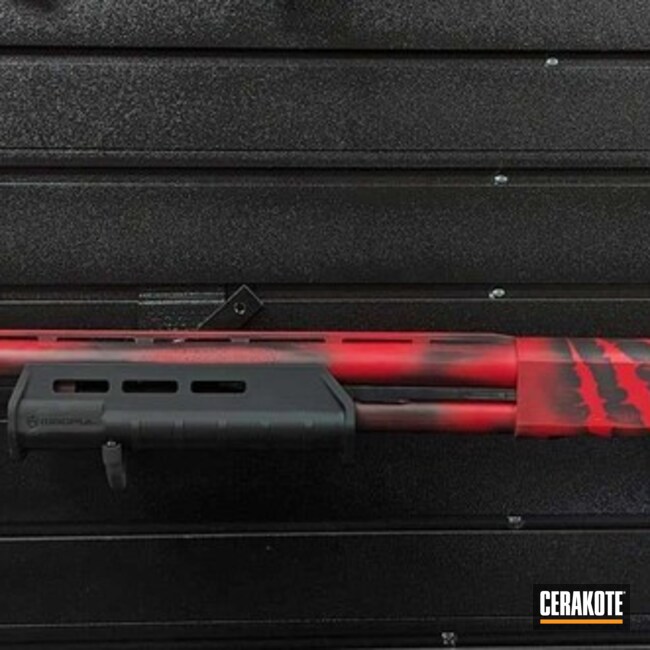 Cerakoted Fire  And Blackout Remington 870