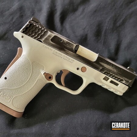 Powder Coating: Bright White H-140,Smith & Wesson,Bazooka Pink H-244,Distressed,Armor Black H-190,M&P,M&P Shield 9mm