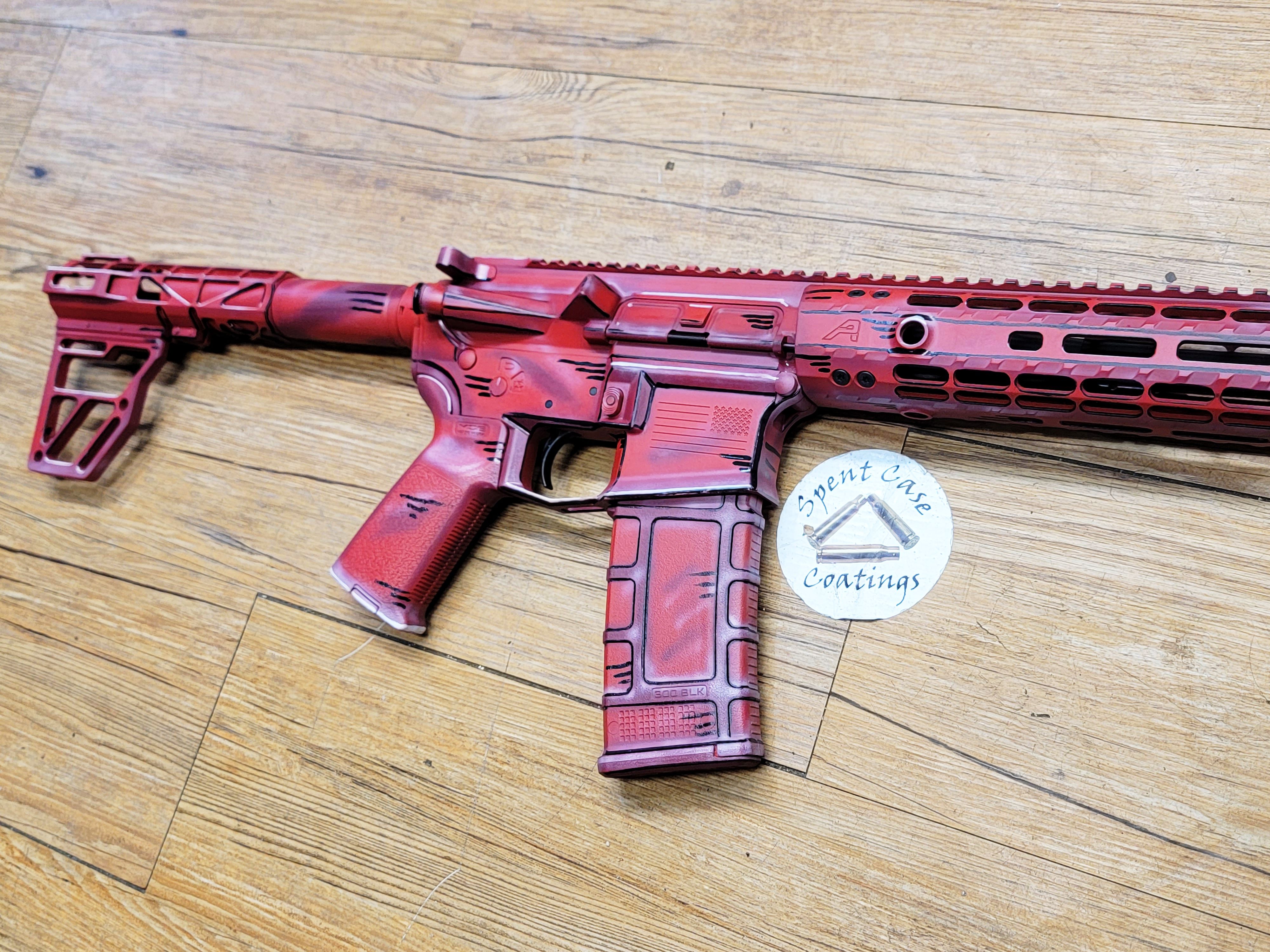 MSR AR-15 finished in H-242, H-146 and H-216 | Cerakote