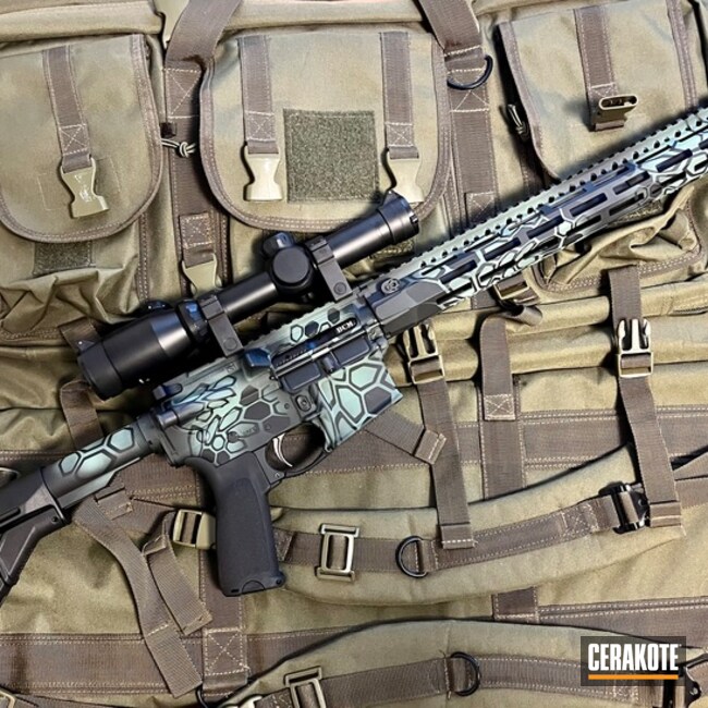 Cerakoted Parakeet Green And Graphite Black Bcm Ar-15 Recce-16