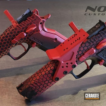 Cerakoted Polar Opposites Custom Pistols In H-318 And H-146