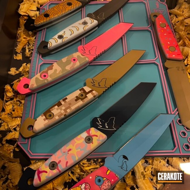 Turq Gear Customizable Knives Cerakoted In Multiple Colors
